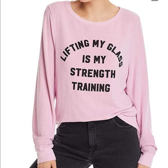 Wildfox Tops - NWT Wildfox “Lifting My Glass” Sweatshirt